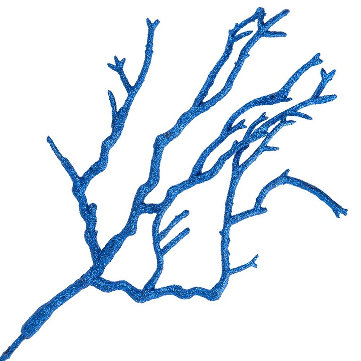 Crenguta decorativa, Dekolo, 25 cm, Albastru