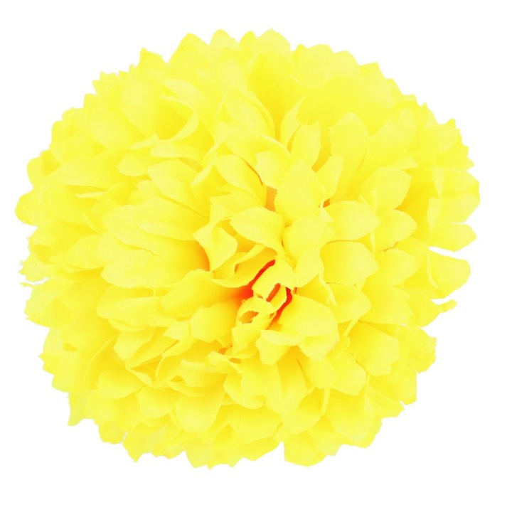 Dekolo.pl, 6 fej művirág készlet, sárga, 10cm