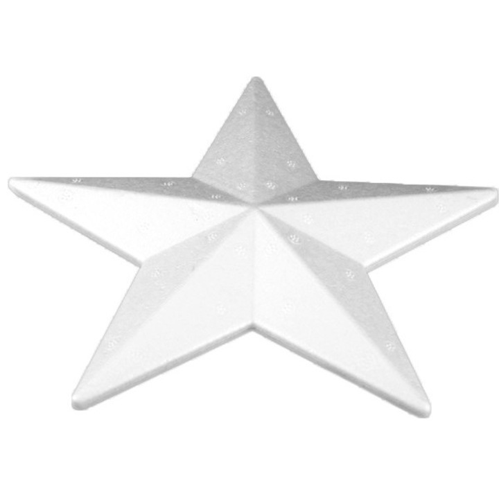 Dekolo.pl Karácsonyi dekoráció, polisztirol csillag, 13cm