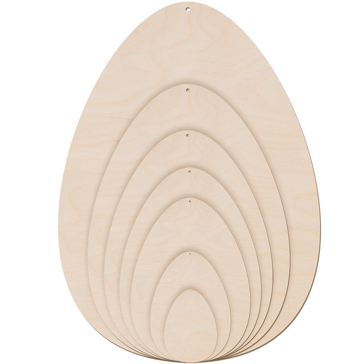 Fa tojáskészlet, Dekolo.pl, többszínű, 3x2cm-20x14,5cm