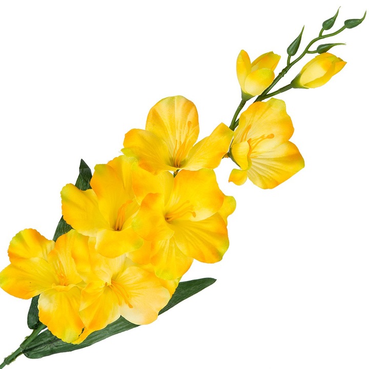 Művirág, Dekolo.pl, Sárga, 65x13cm