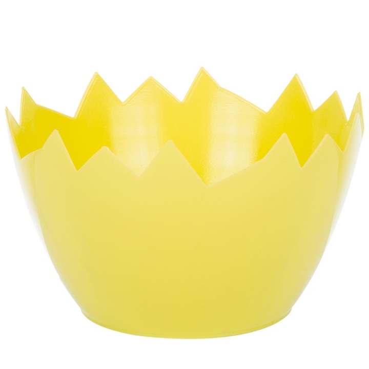 Ghiveci decorativ, Dekolo.pl, Plastic, 12 x 7 cm, Galben