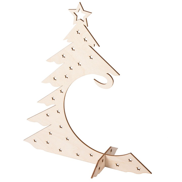 Dekoratív tartó földgömbökhöz, Dekolo.pl, 28,5x24,5 cm, 3 mm, fa