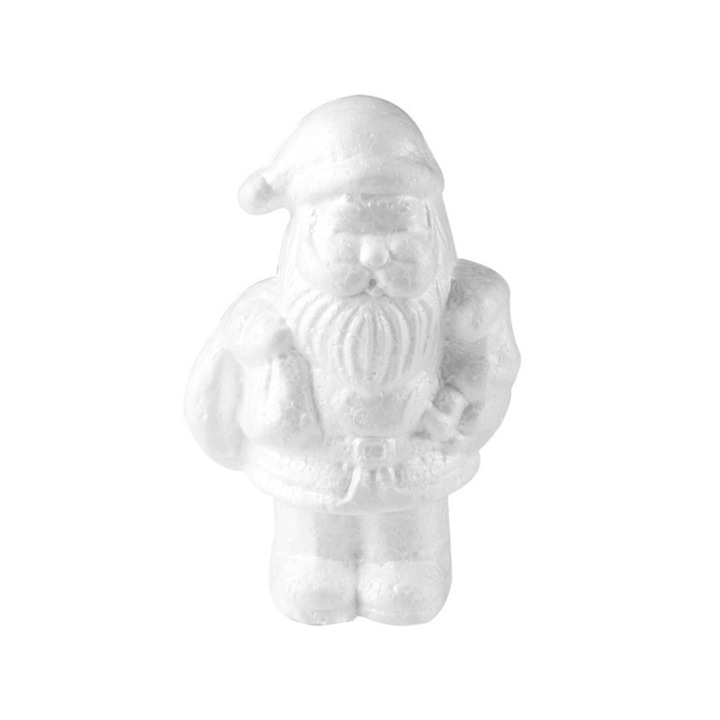 Decoratune diy pentru brad de Craciun, polistiren, Mos Craciun