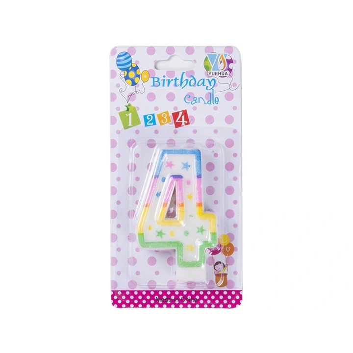 Accesorii pentru petrecere Dekolo.pl, lumanare cifra 4 pentru tort