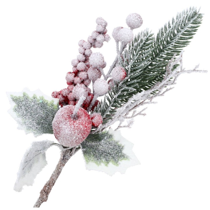 Коледна клонка, Dekolo, 34 см, Многоцветен