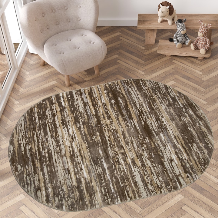 Килим Agora Paris 100 X 200см овален-2339A Бежов