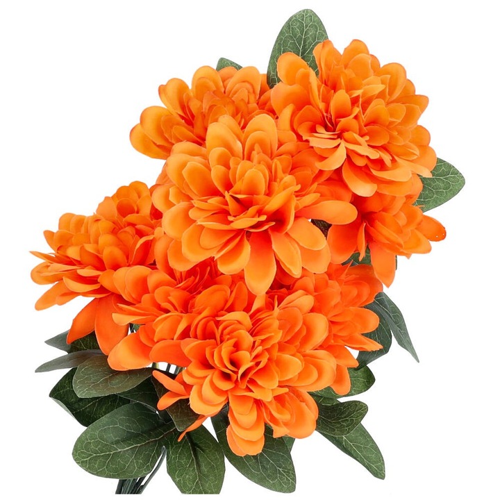 Dekolo.pl изкуствен букет, dahlia, orange, 42см