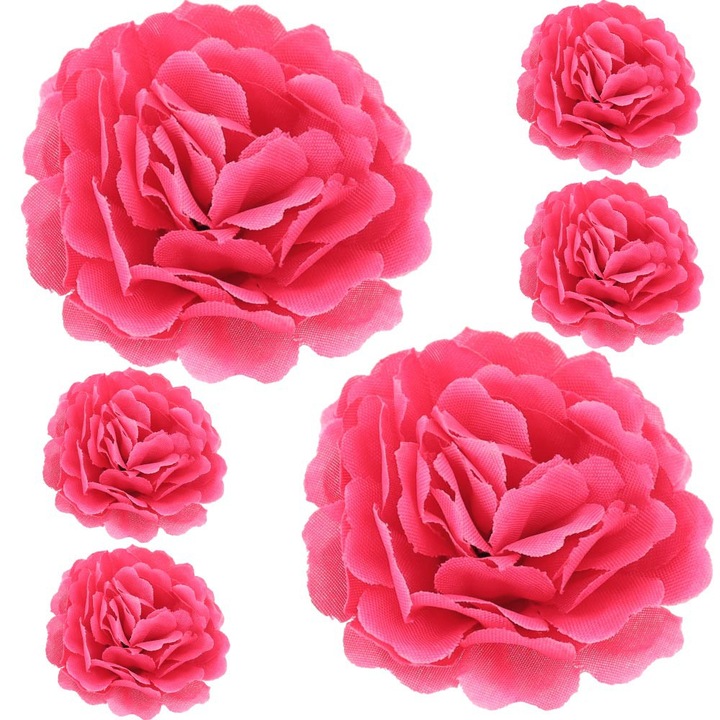 6 db művirág készlet, Dekolo.pl, Krizantém, Rózsaszín, 5cm