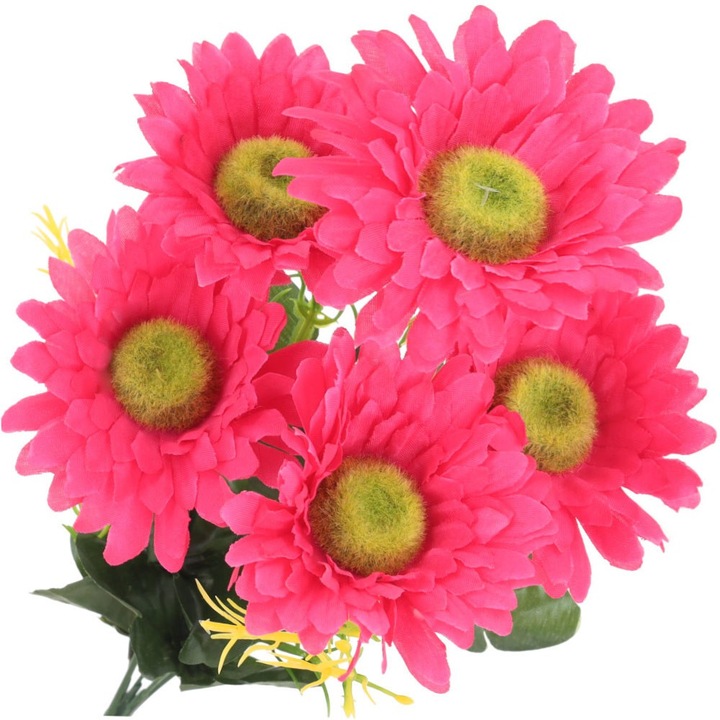 Dekolo.pl műcsokor, amaránt gerbera, 33cm, többszínű