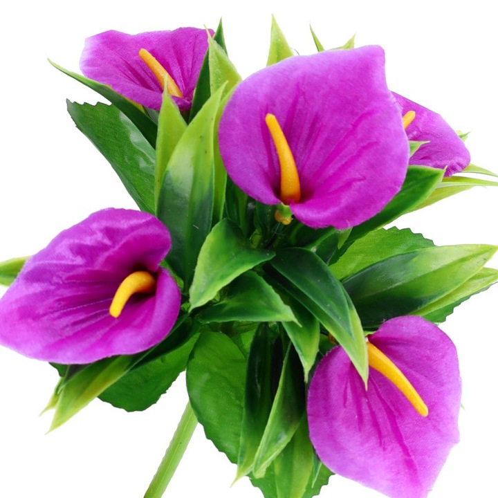 Dekolo.pl művirág, lila/zöld, 25cm