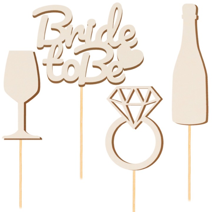 Set 4 toppere tort, Dekolo.pl, natural