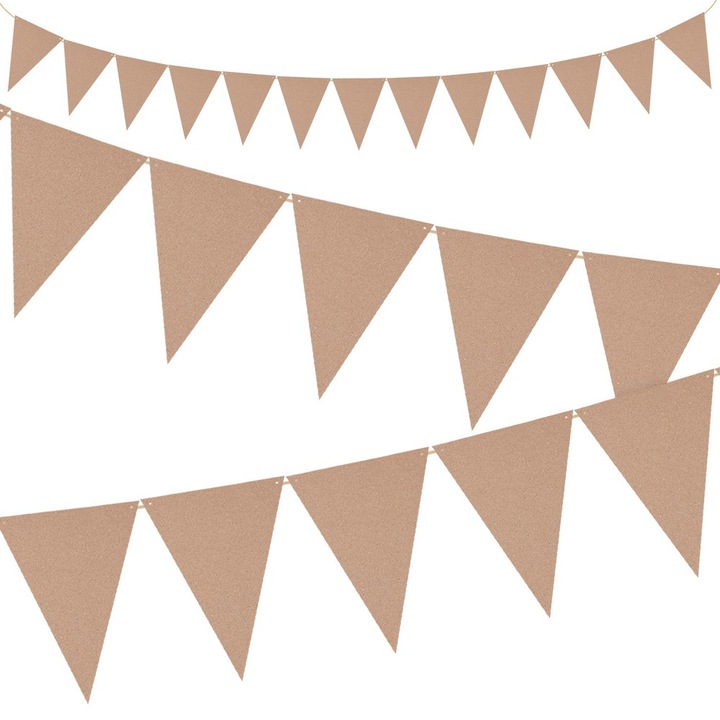 Dekolo.pl dekoratív banner, Papír, 13x9cm, 115cm, Barna