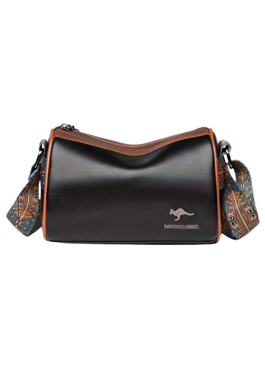 Edibazzar női táska, Crossbody, ökológiai bőr, fekete, 15x23x11cm