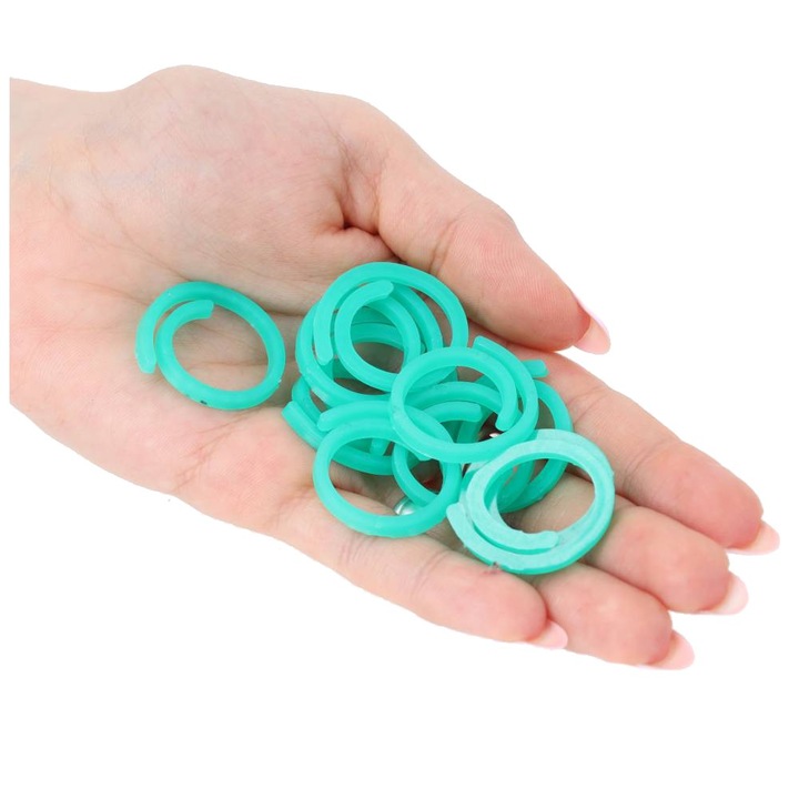 30 db-os Dekolo.pl növényi klipsz készlet, zöld, 2,5 cm