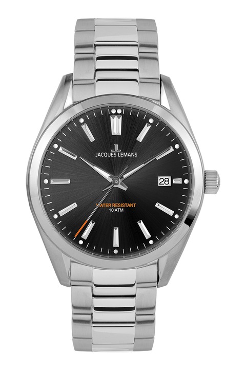 Jacques Lemans, Rozsdamentes acél kvarc karóra, Ezüstszín