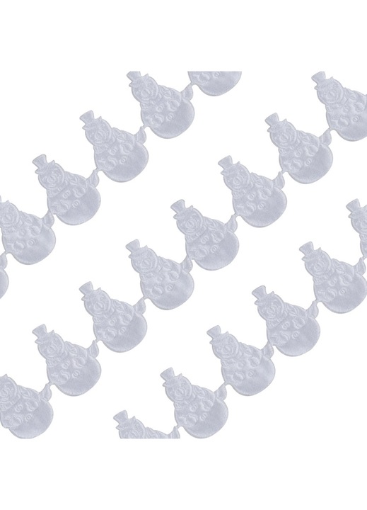 19 db dekoratív készlet, fehér 0,5 m