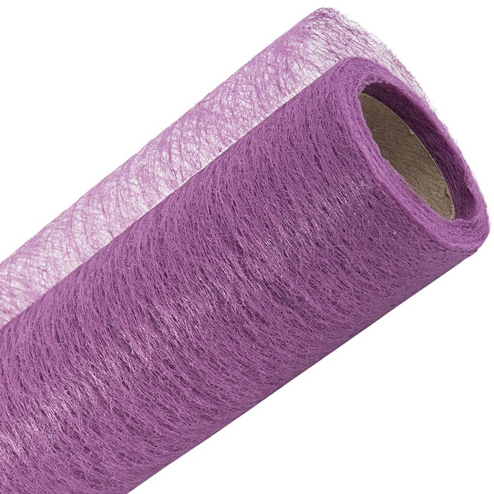 Material de impachetat, Dekolo, Organza, 50 cm x 7 m, Violet