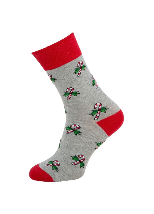 Férfi karácsonyi zokni, Dekolo.pl, pamut, ünnepi motívum, többszínű, 39-42 EU