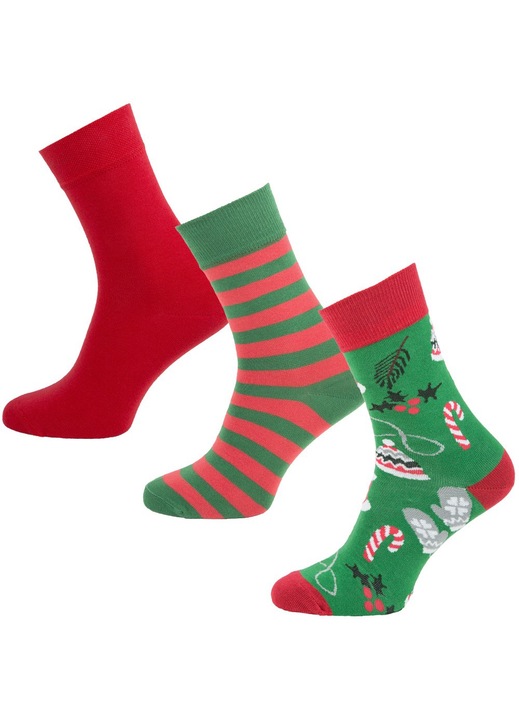 3 pár férfi zokni készlet Dekolo.pl, pamut, Többszínű