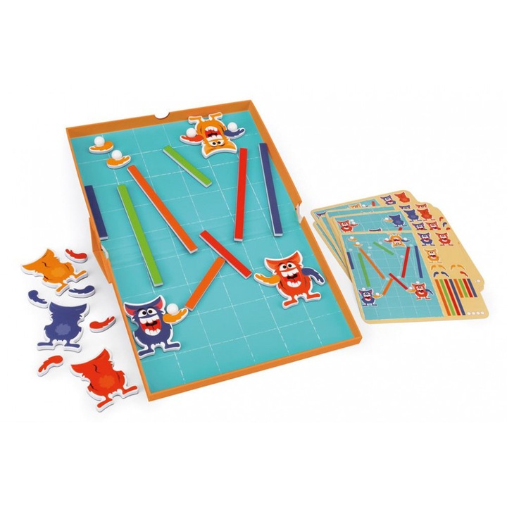 Логическа игра с бегач с магнитна топка, Monsters, Scratch Europe