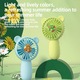 Ventilator portabil mini, 3 viteze, silicon, albastru, 148x86x45mm