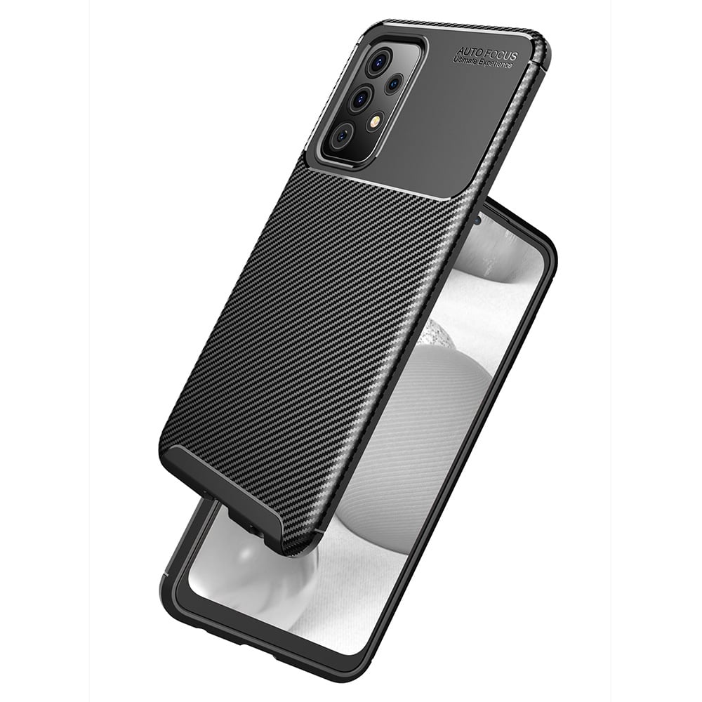 Husa pentru Samsung Galaxy A52 4G / A52 5G / A52s 5G - Techsuit CarbonFiber - Black