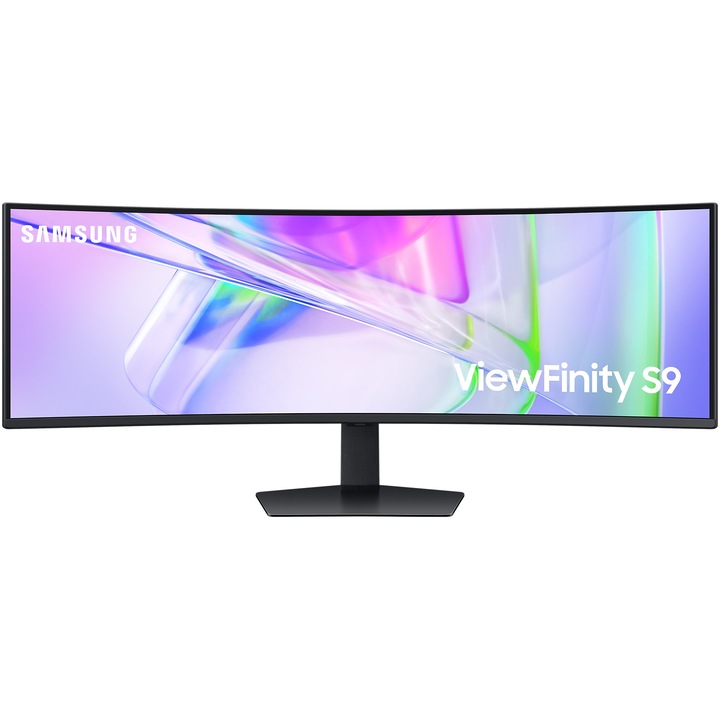 Monitor LED Samsung ViewFinity S9 LS49C950UAUXEN, 49", ívelt, DQHD, 120 Hz, VA, Fekete