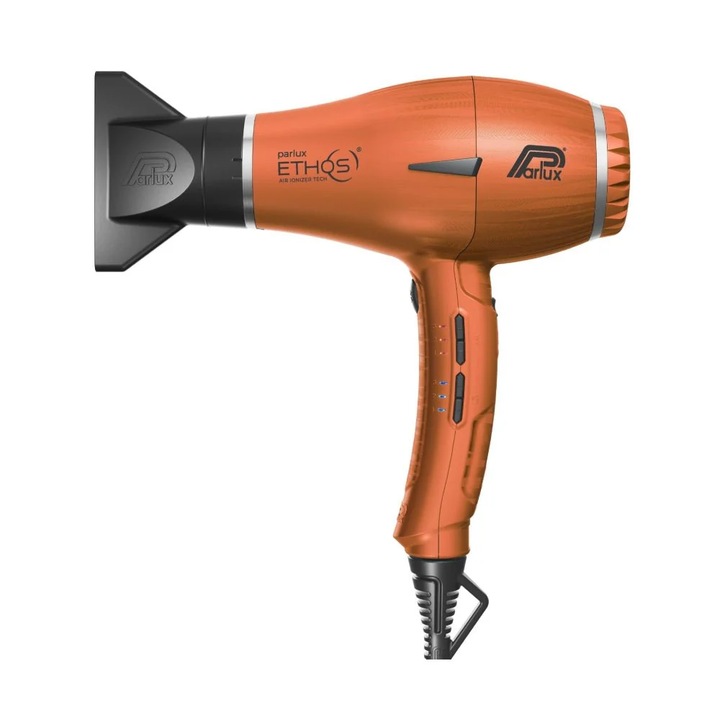 Професионален сешоар Parlux Ethos 2300 W, Функция против нагряване, 3 температурни настройки, 3 скорости, Оранжев