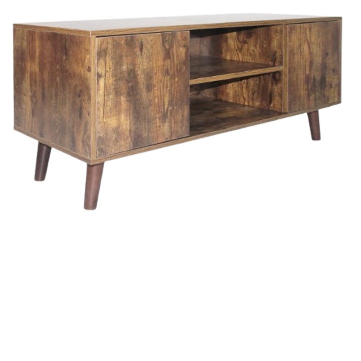 Comoda tv, 110 x 50 x 40 cm, maro inchis, MIADOMODO®