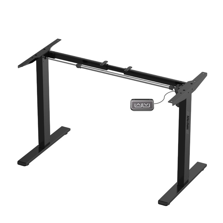 Електрическа рамка за бюро, система против сблъсък, Arka Chairs ST27 РАЗТЕГАТЕЛНА 93-120см, товароносимост 70кг, височина 71-120 см, черна