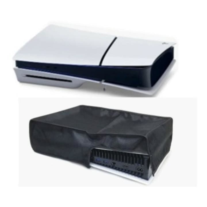 ZakupyTV противопрахово защитно покритие за конзола SONY PlayStation 5 SLIM, хоризонтално положение, черно, 35.5x23.5x8.5cm