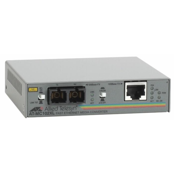 Médiakonverter Allied Telesis AT-MC102XL, 100BaseTX-100FX-SC