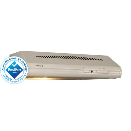 Hota traditionala Arctic AH51, Putere de absorbtie 240 mc/h, 1 motor, 50 cm, Alb