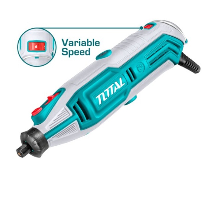 Мини шлайф Total, 130 W, 109 аксесоара