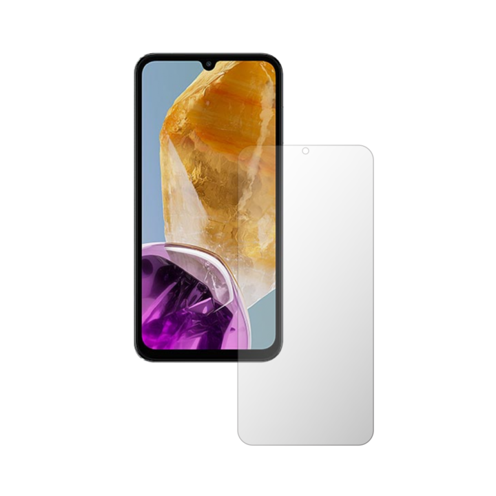 Комплект от 2X iSkinz протектор за екран за Samsung Galaxy M15 - цял изрез, невидим Skinz HD, ултра-прозрачен силикон с пълно покритие, залепващ и гъвкав