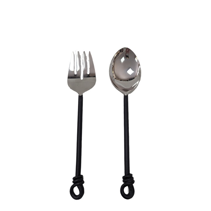 Прибори Stilvera, Салатни, Ковано желязо, 2 броя, Кутия