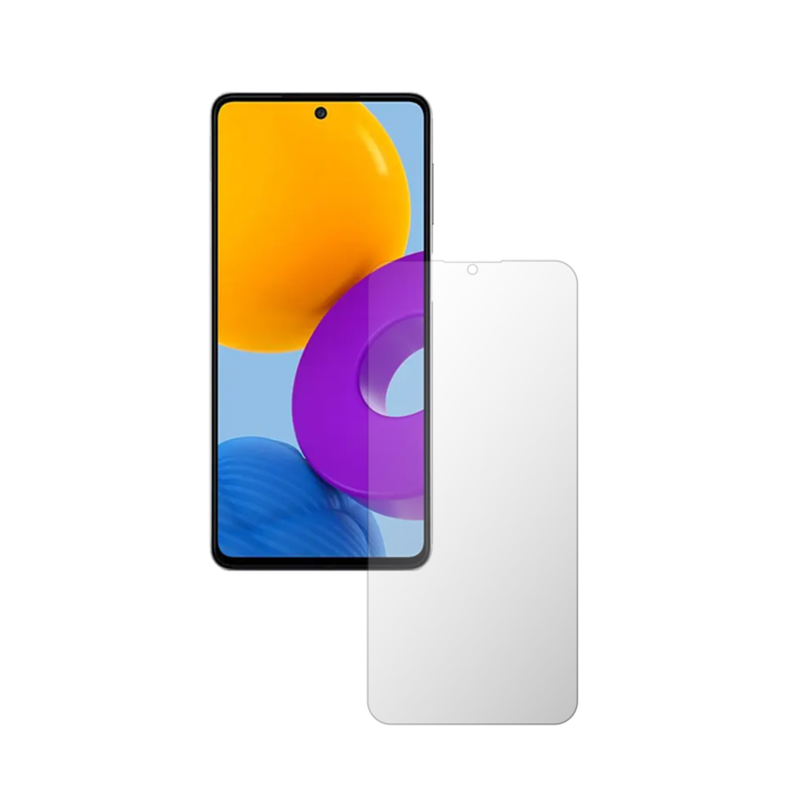 Комплект от 2X iSkinz протектор за екран за Samsung Galaxy M52 5G - цял изрез, невидим Skinz HD, ултра-прозрачен силикон с пълно покритие, залепващ и гъвкав