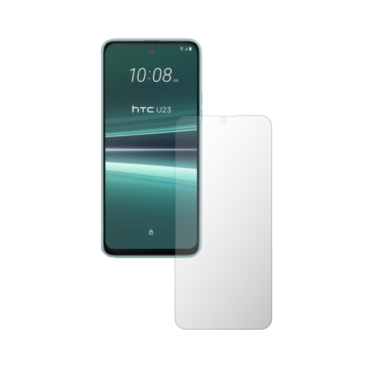 Комплект от 2X iSkinz протектор за екран за HTC U23 - подходящ за калъф, невидим Skinz HD, ултра-прозрачен силикон с пълно покритие, залепващ и гъвкав