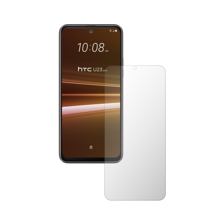 Комплект от 2X iSkinz протектор за екран за HTC U23 Pro - подходящ за калъф, невидим Skinz HD, ултра-прозрачен силикон с пълно покритие, залепващ и гъвкав