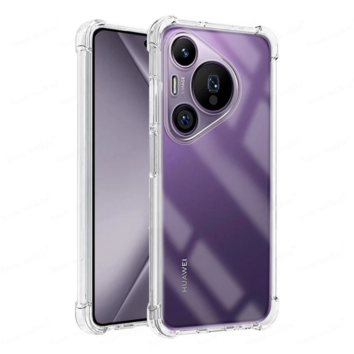 Husa Clear Anti-Soc pentru Huawei Pura 70, Protectie Colturi AirBag, Rezisntenta Socuri si Zgarieturi, Design Slim, Transparenta