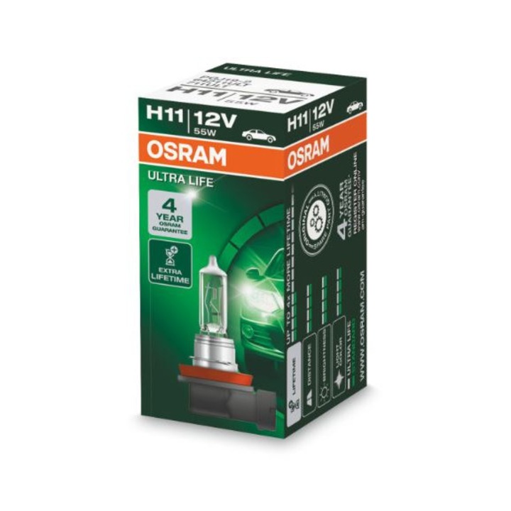 Bec H11 12V 55W, PGJ 19-2 OSRAM