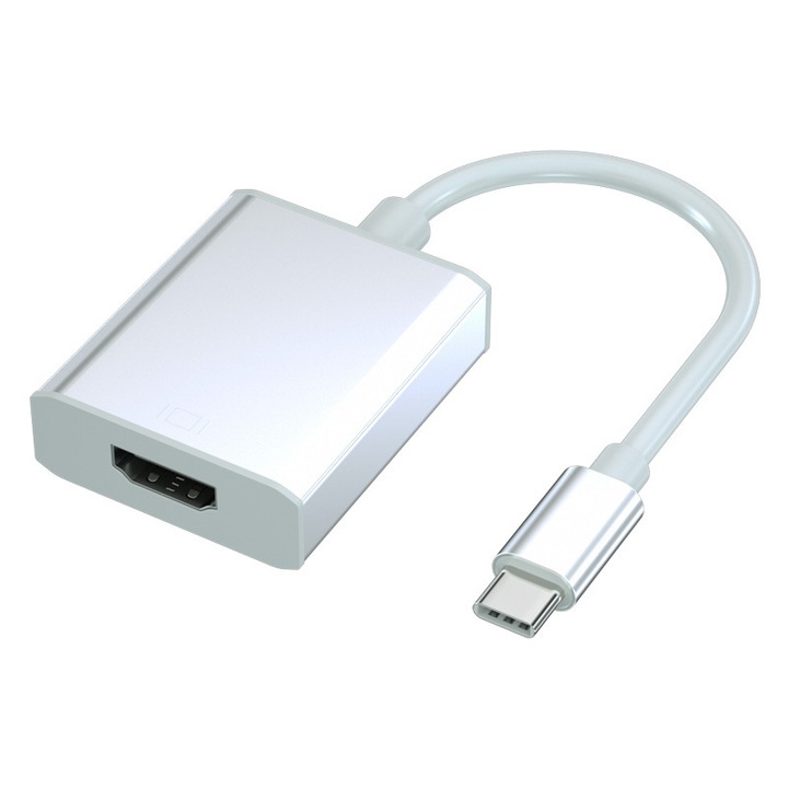 PARAFASA HDMI adapter, USB-C – HDMI, 4K@30Hz, fehér