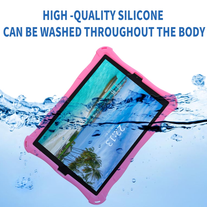 Husa tableta, PMIXO, pentru iPad de 10,9/11 inch, suport rotativ, anti-soc, jucarie antistres, albastru