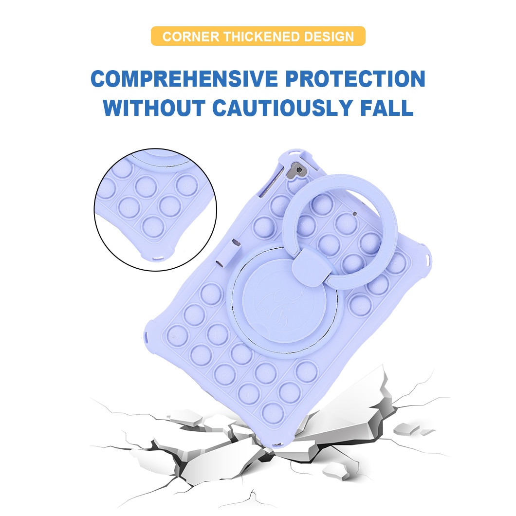 Husa tableta, PMIXO, pentru iPad 9,7 inch, rotativa, anti-cadere, roz