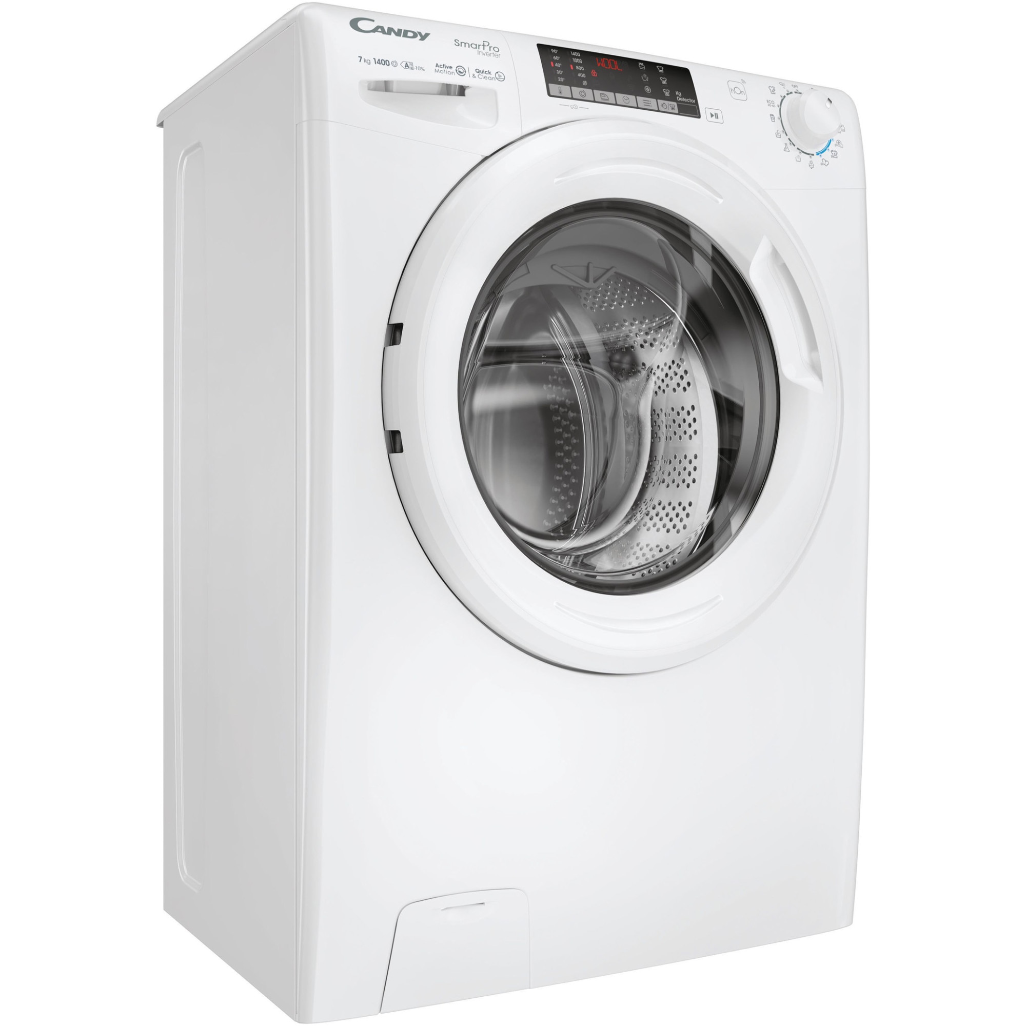 Masina de spalat rufe Slim Candy Smart Pro Inverter CO4474TWM6/1-S, 7 kg, 1400 rpm, Clasa A, Motor Inverter, WiFi, Mix Power System, Active Motion System, Alb