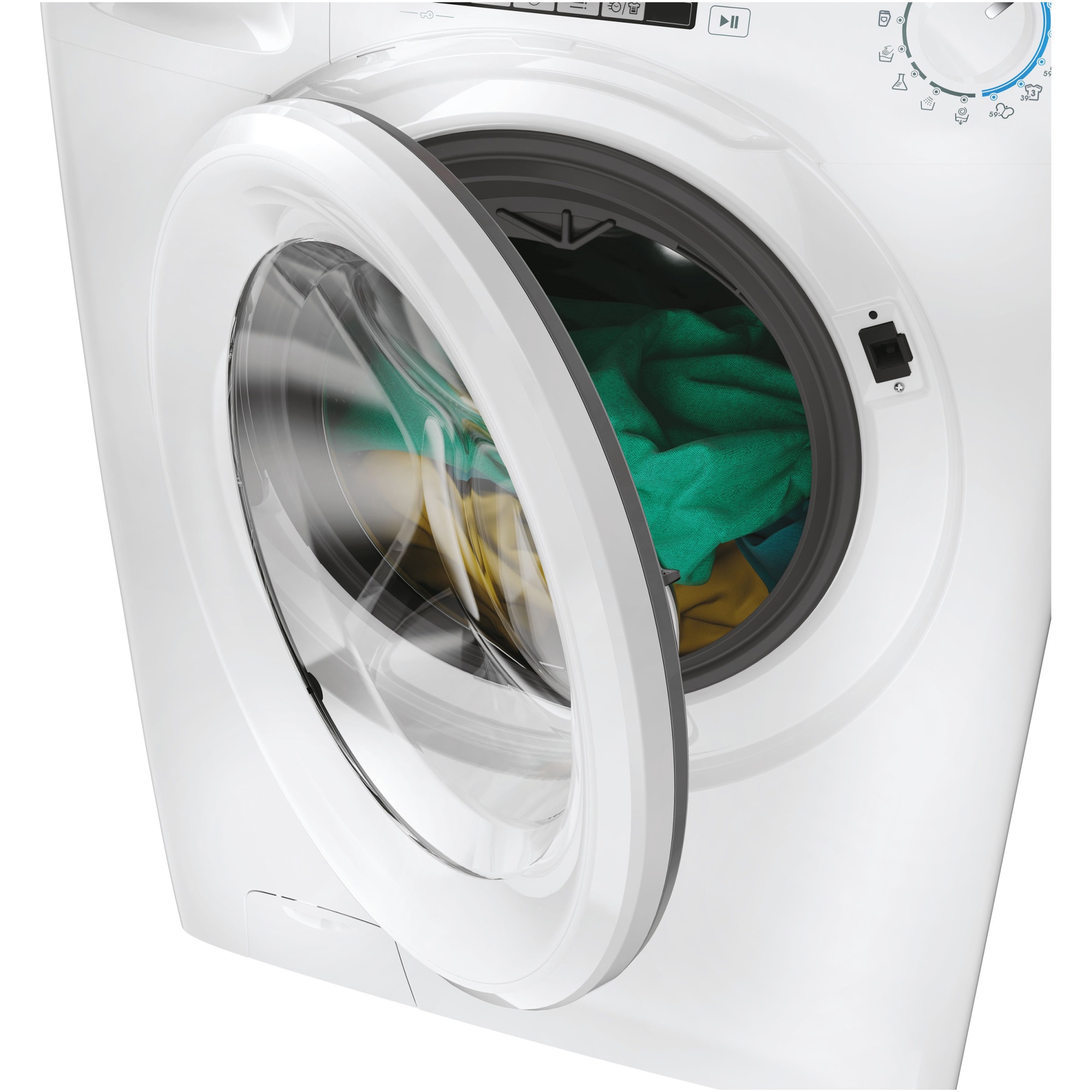 Masina de spalat rufe Slim Candy Smart Pro Inverter CO4474TWM6/1-S, 7 kg, 1400 rpm, Clasa A, Motor Inverter, WiFi, Mix Power System, Active Motion System, Alb
