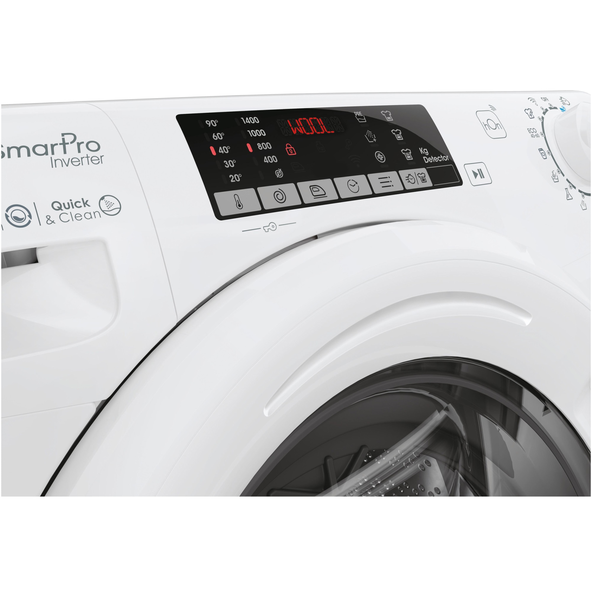 Masina de spalat rufe Slim Candy Smart Pro Inverter CO4474TWM6/1-S, 7 kg, 1400 rpm, Clasa A, Motor Inverter, WiFi, Mix Power System, Active Motion System, Alb