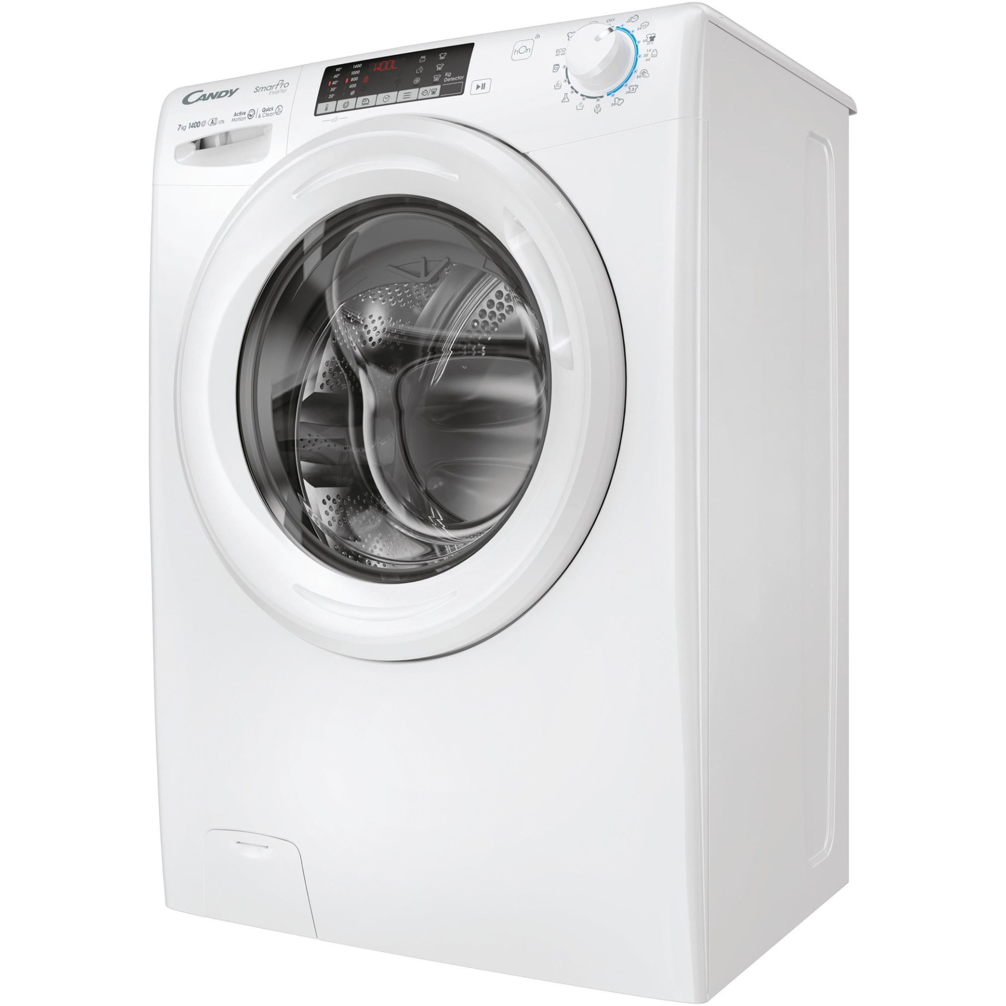 Masina de spalat rufe Slim Candy Smart Pro Inverter CO4474TWM6/1-S, 7 kg, 1400 rpm, Clasa A, Motor Inverter, WiFi, Mix Power System, Active Motion System, Alb