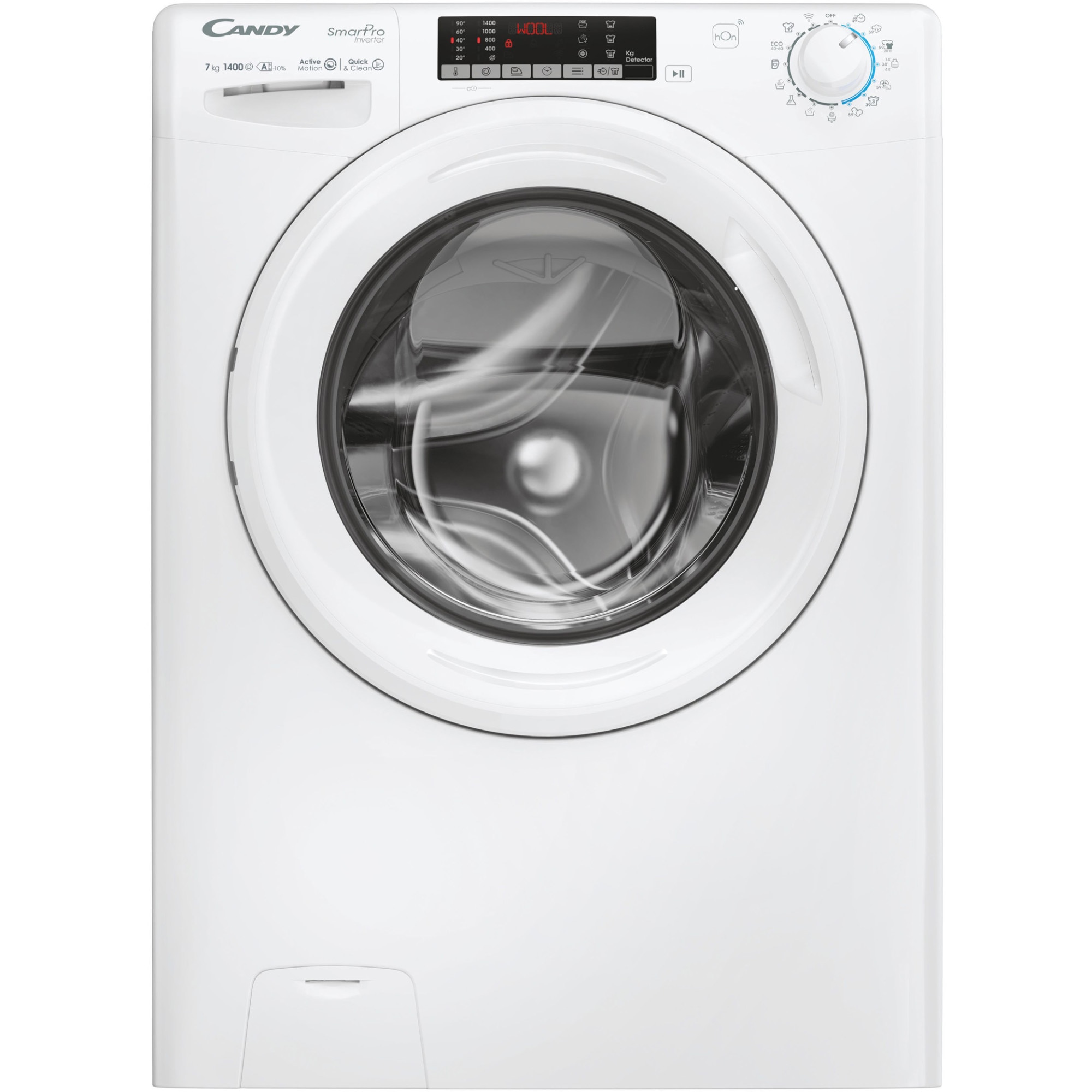 Masina de spalat rufe Slim Candy Smart Pro Inverter CO4474TWM6/1-S, 7 kg, 1400 rpm, Clasa A, Motor Inverter, WiFi, Mix Power System, Active Motion System, Alb